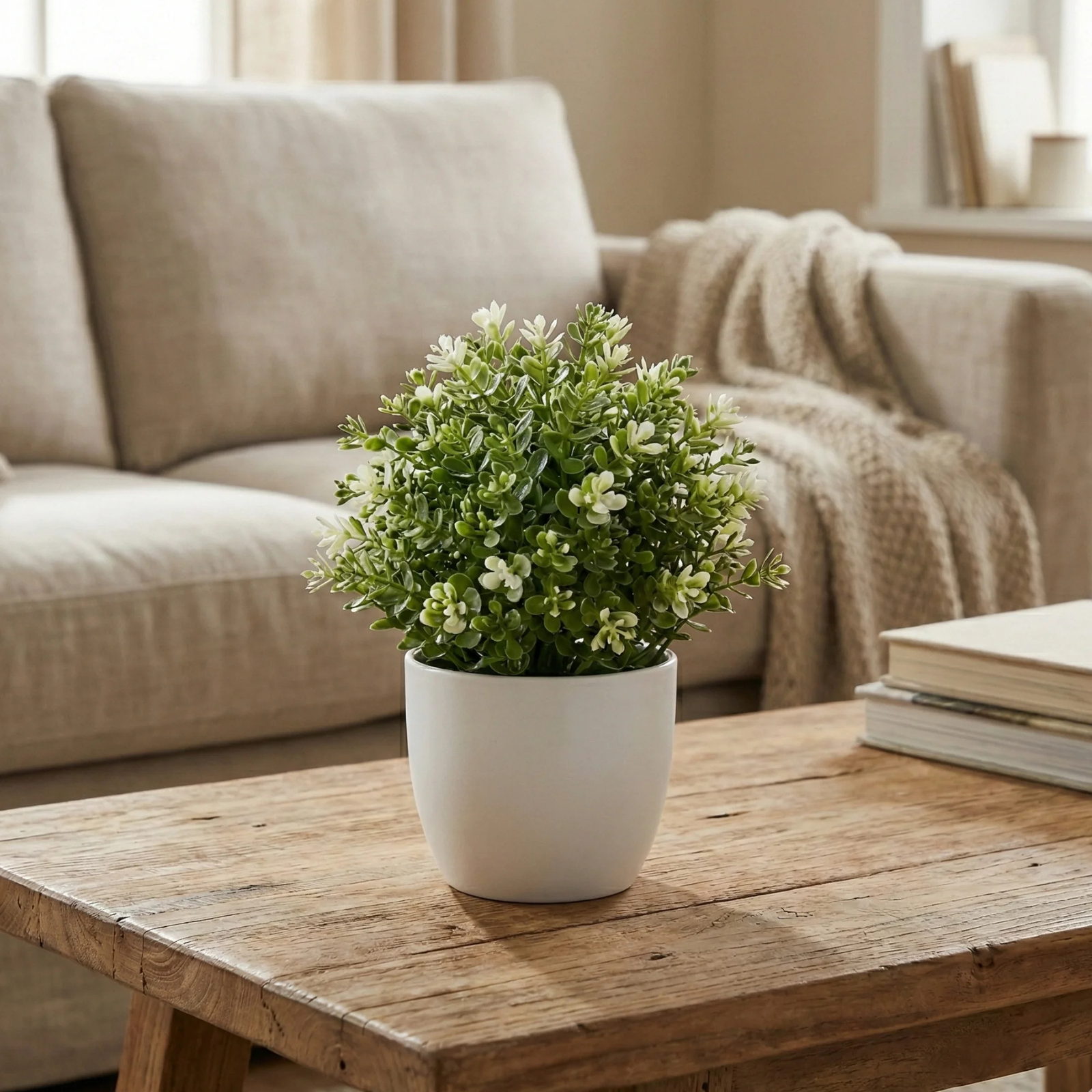 Kamanvases Small Artificial Green Plant - Image 3