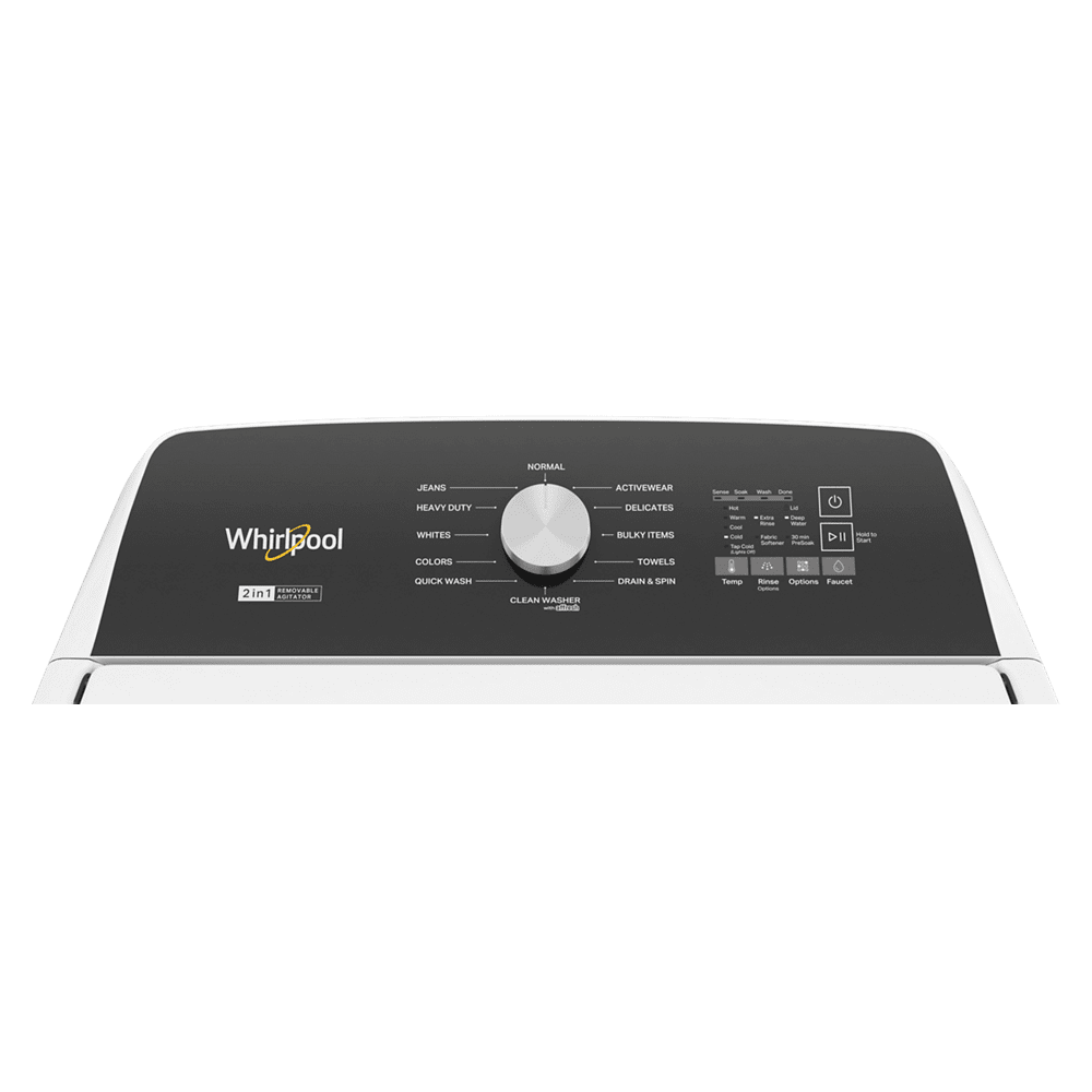 Whirlpool WTW5057LW 4.7 – 4.8 Cu. ft. Top Load Washer w/ Removable Agitator - Image 2