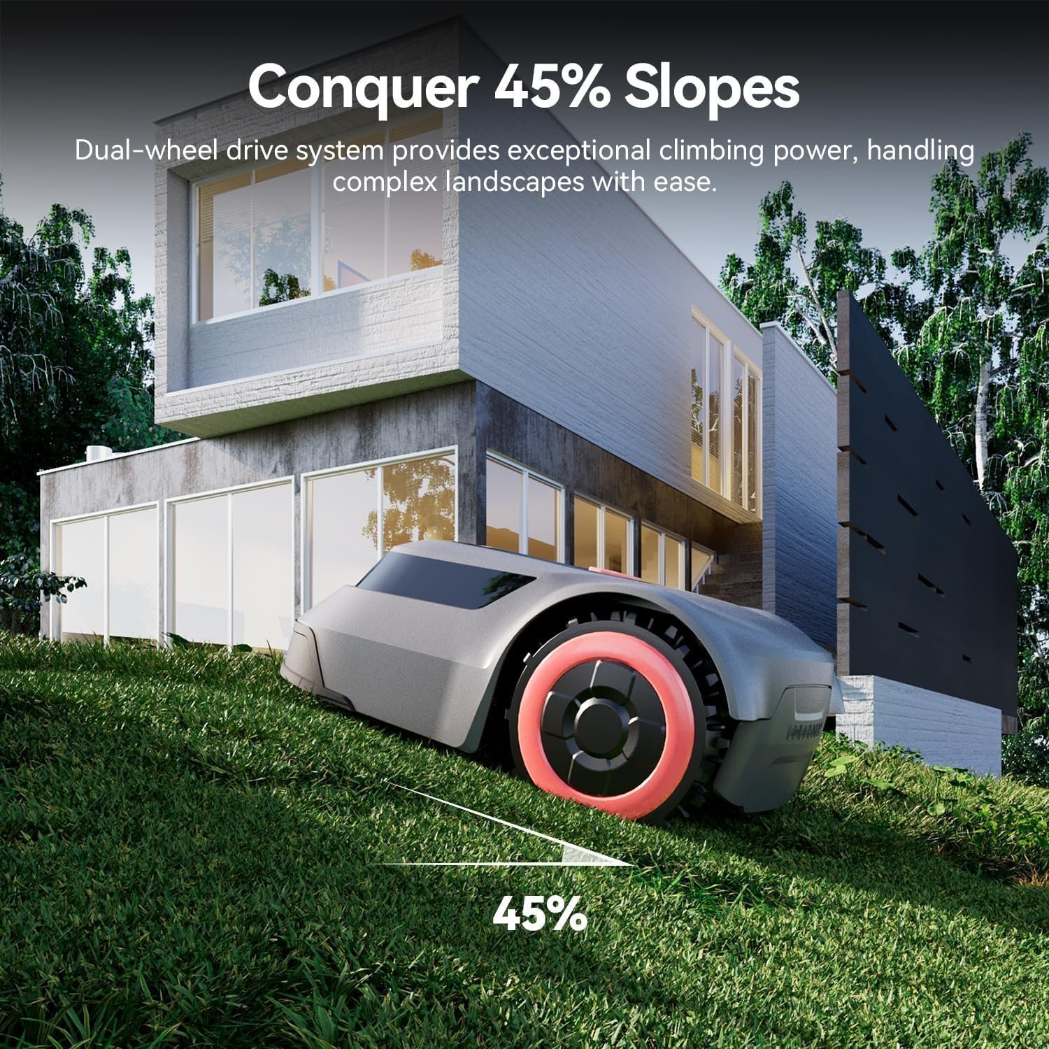 Redkey MGC1000 Robot Lawn Mower for 0.25 Acre with Auto Recharge - Image 3