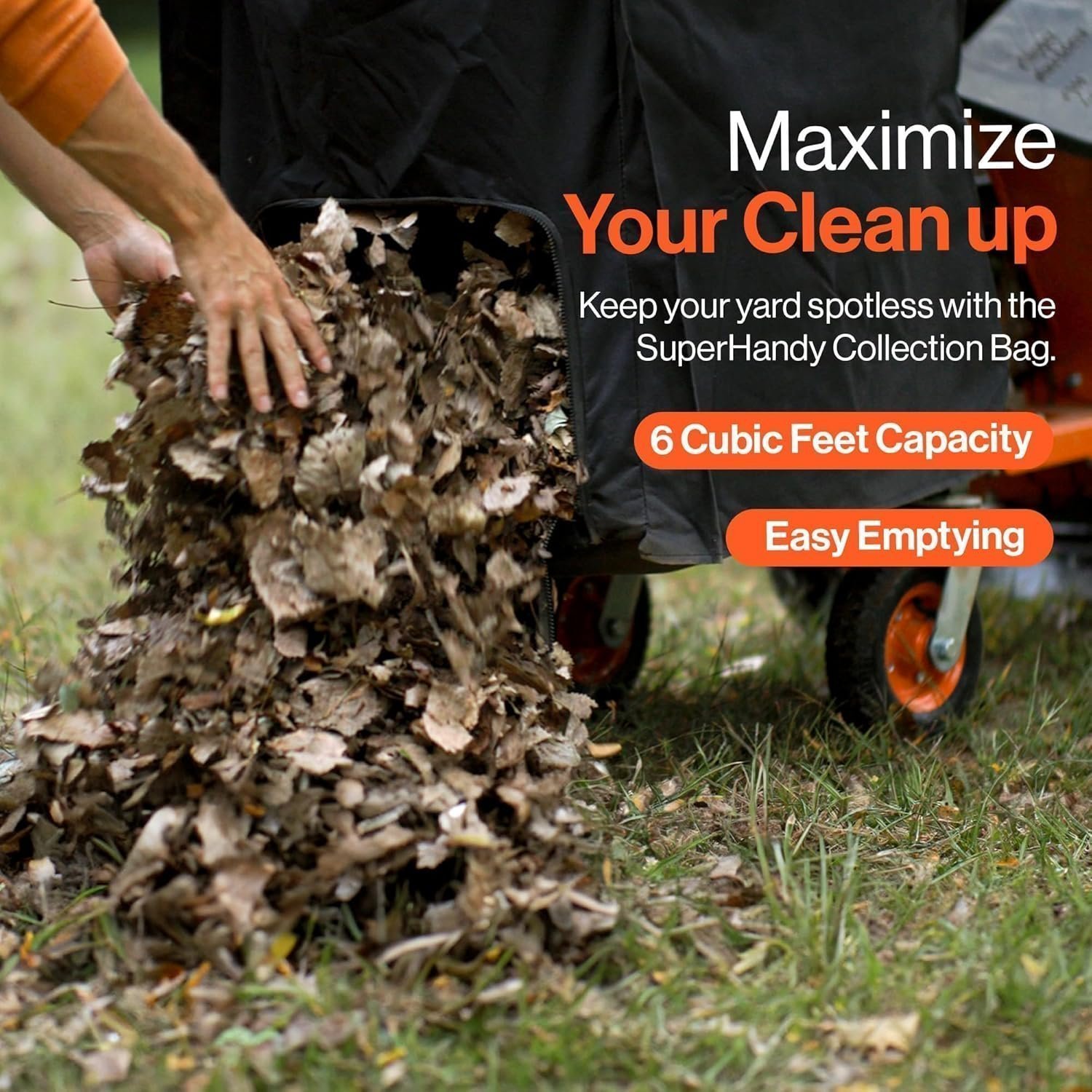 SuperHandy 7HP Gas Leaf Vacuum & Wood Chipper, 10:1 Mulch, 6-Bushel Bag - Image 2