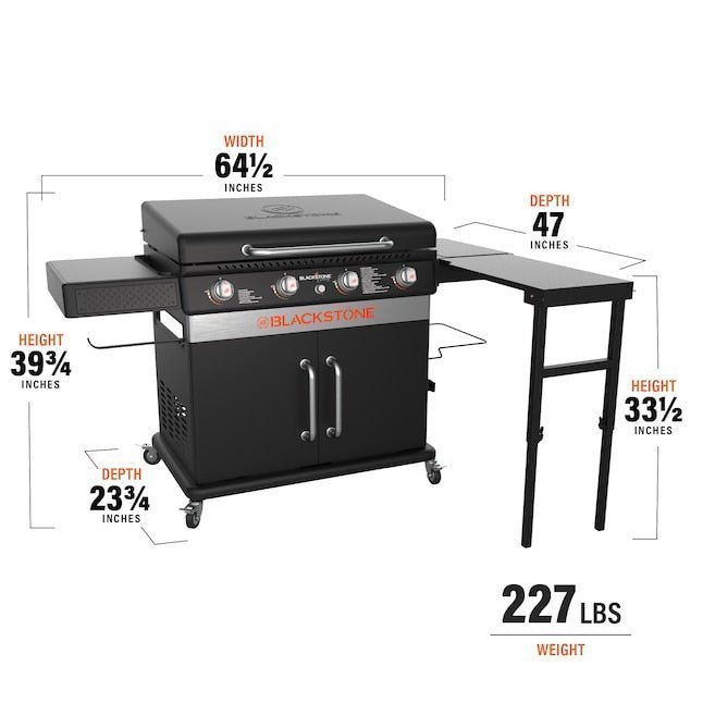 Blackstone 36-in Culinary Cabinet Griddle with Side Table: Versatile Outdoor Cooking in Stainless Steel - Image 10