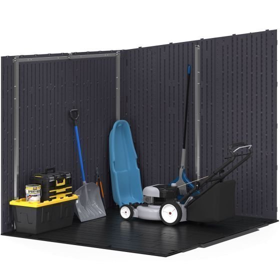 Suncast Modernist® 8 ft. x 7 ft. Dual Barn Door Storage Shed - Image 8