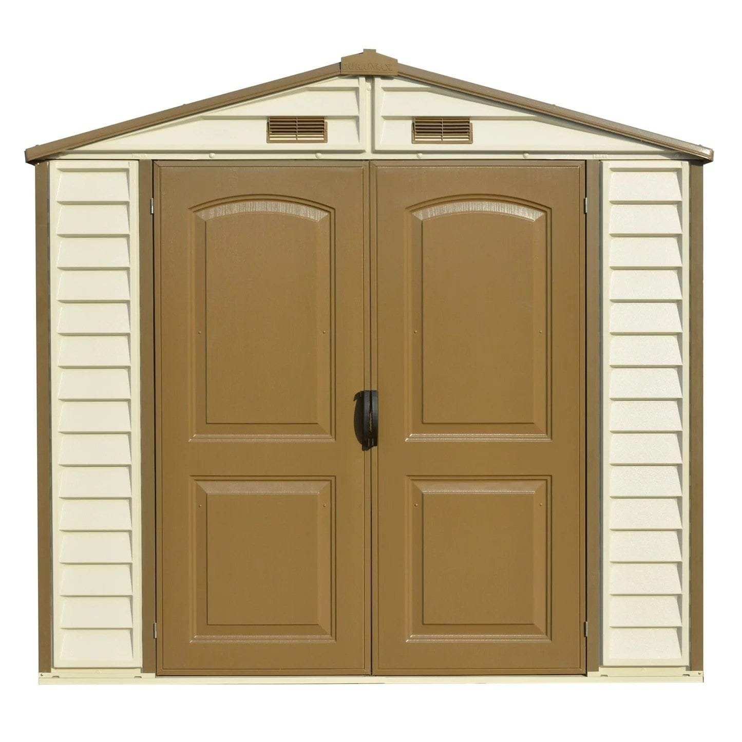 DuraMax 8ft x 6ft Storeall Vinyl Shed with Foundation Kit and window - Image 3